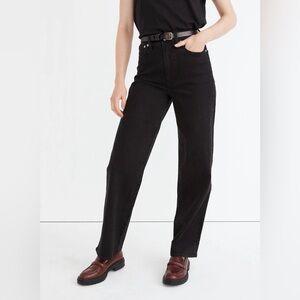 Madewell Women's Black Straight Leg Jeans